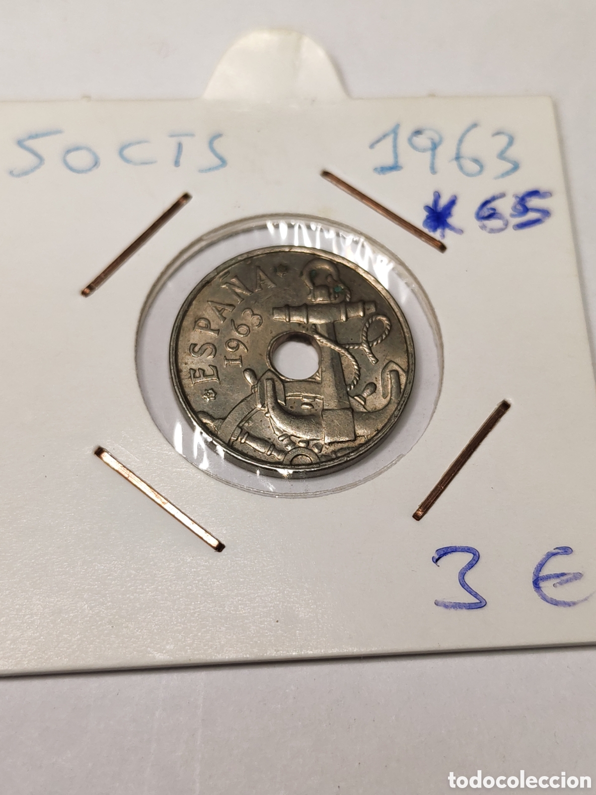 Monedas Franco: Espa&ntilde;a- 50 centimos 1963 *65 - Foto 1