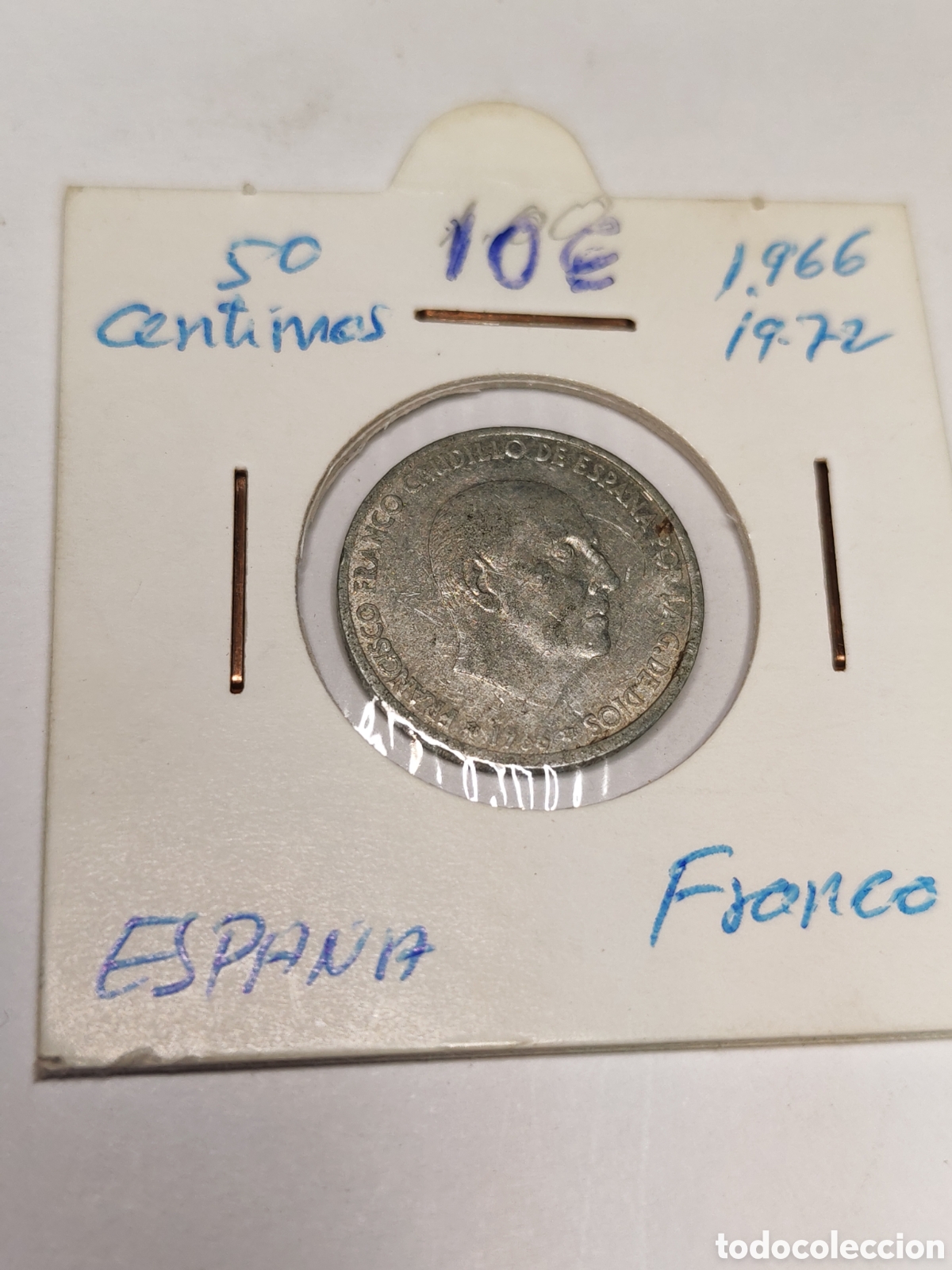 Monedas Franco: Espa&ntilde;a- 50 centimos 1966 *72 - Foto 1