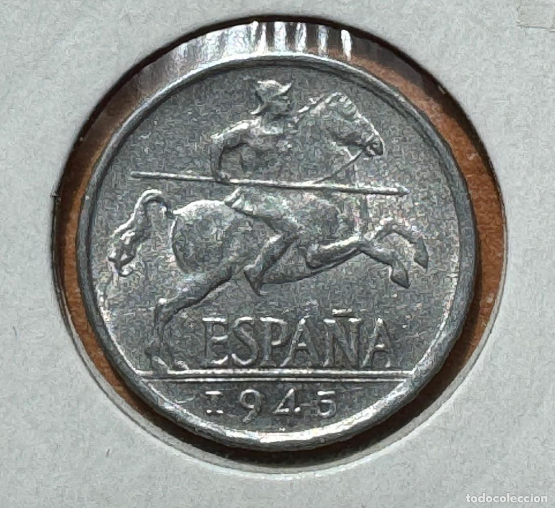 Monedas Franco: 5 C&Eacute;NTIMOS 1945. ESTADO ESPA&Ntilde;OL SIN CIRCULAR - Foto 1