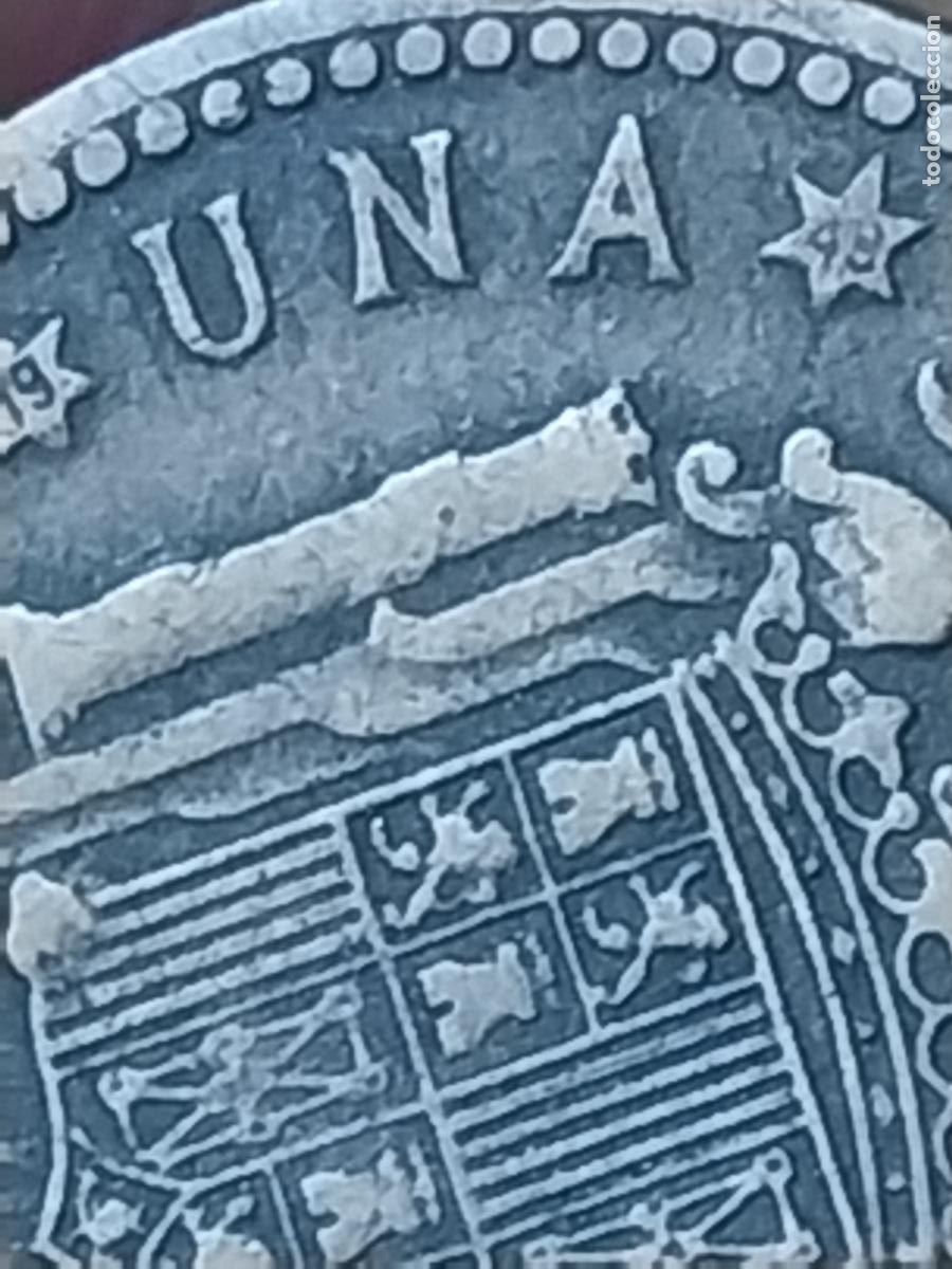 Monedas Franco: 1947 PESETA ESTRELLAS 19 49 ESTADO ESPA&Ntilde;OL CIRCULADA