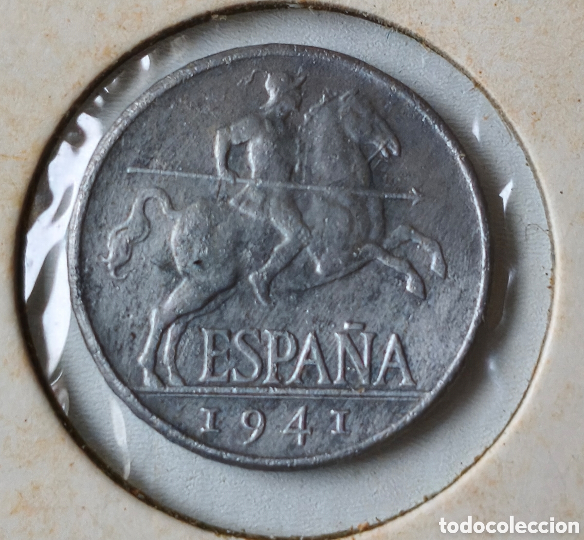 Monedas Franco: 5 C&Eacute;NTIMOS 1941 EBC/FLOR - Foto 2