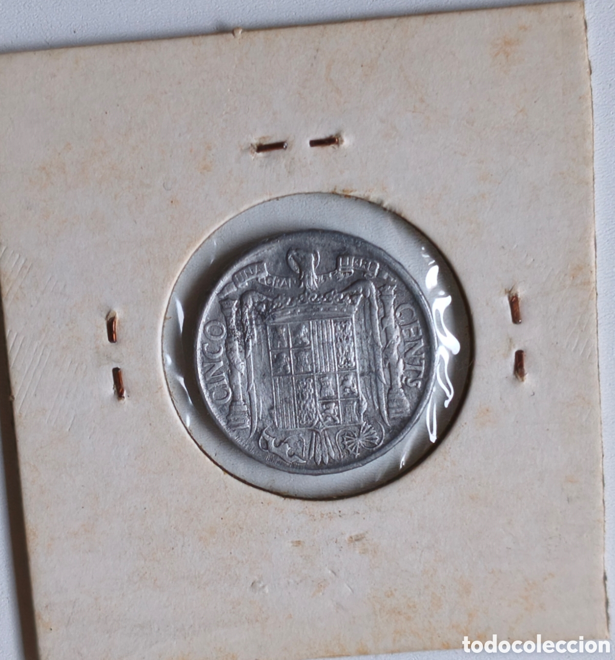 Monedas Franco: 5 C&Eacute;NTIMOS 1941 EBC/FLOR - Foto 3