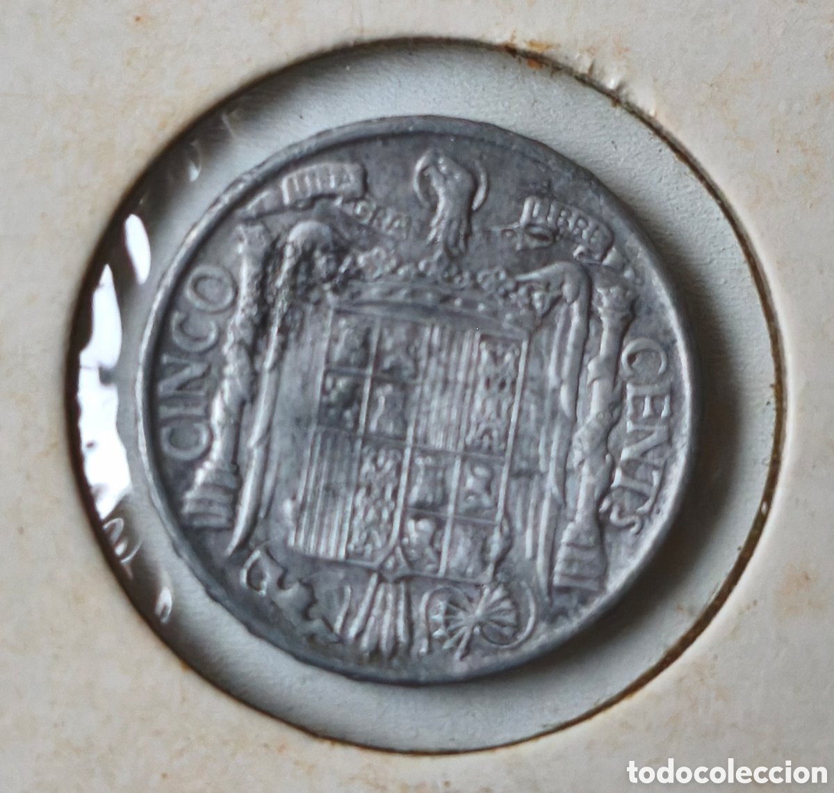 Monedas Franco: 5 C&Eacute;NTIMOS 1941 EBC/FLOR - Foto 4