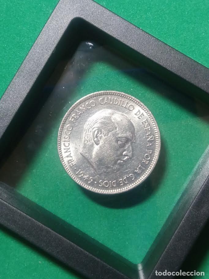 Monedas Franco: MONEDA 5 PESETAS 1949 * 50 - Foto 2