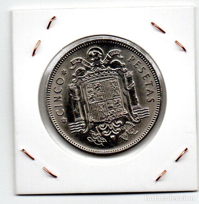 Monedas Franco: Franco 5 pesetas de 1949 - Foto 2