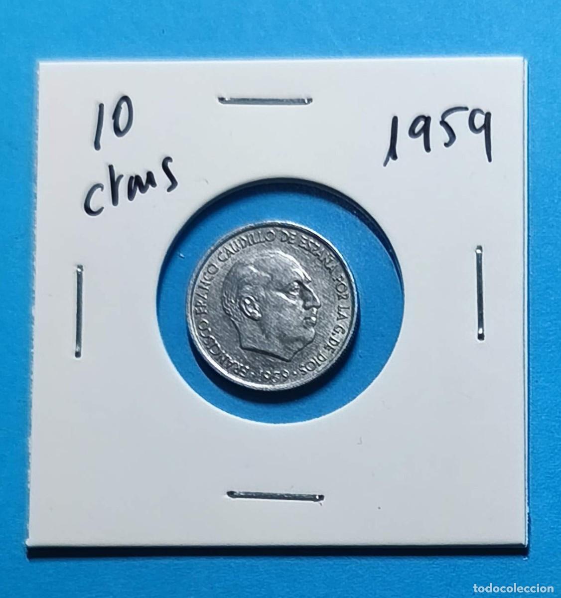 Monedas Franco: MONEDA 10 CENTIMOS ESPA&Ntilde;A 1959 - Foto 1