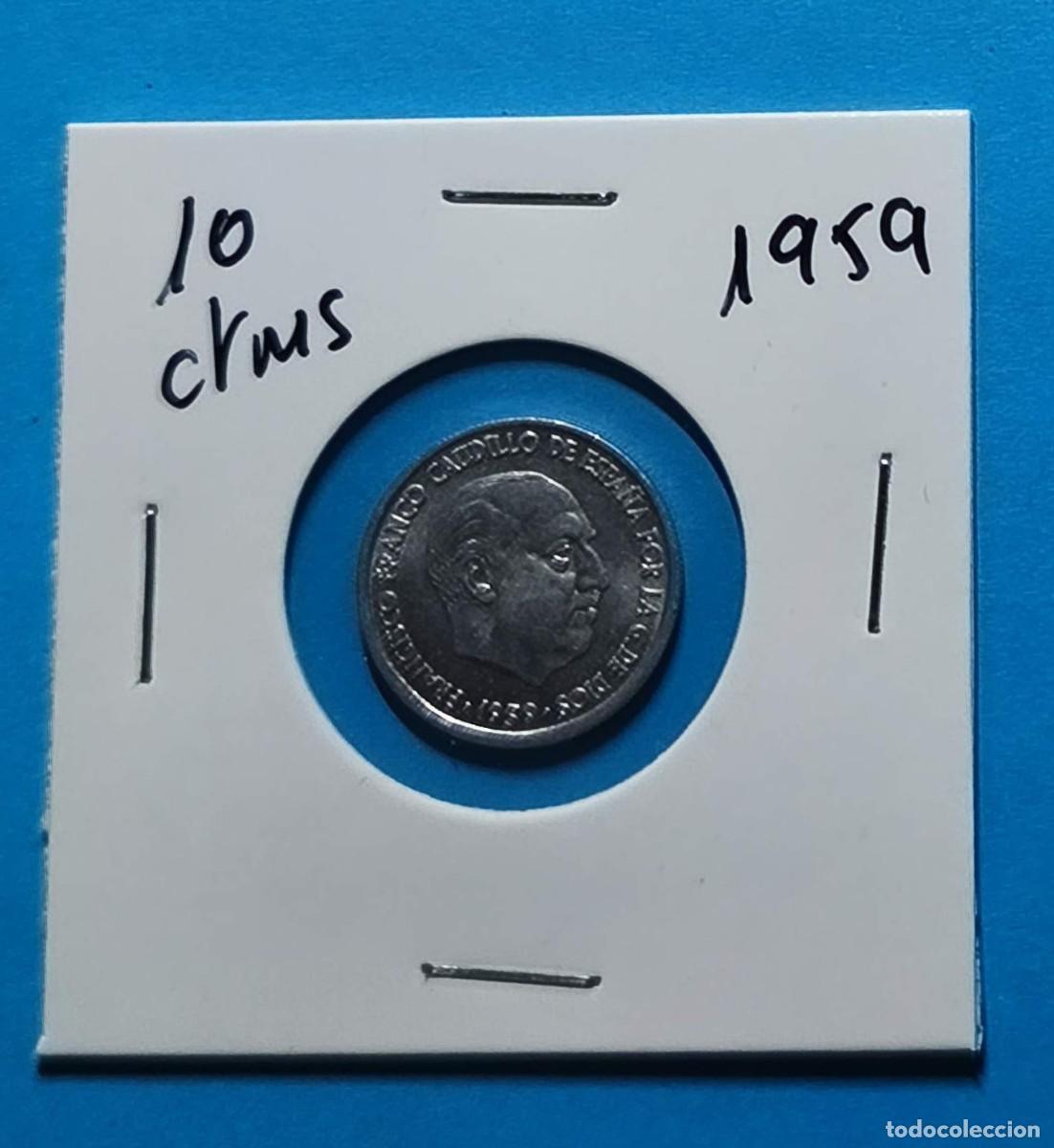 Monedas Franco: MONEDA 10 CENTIMOS ESPA&Ntilde;A 1959 - 3 - Foto 1