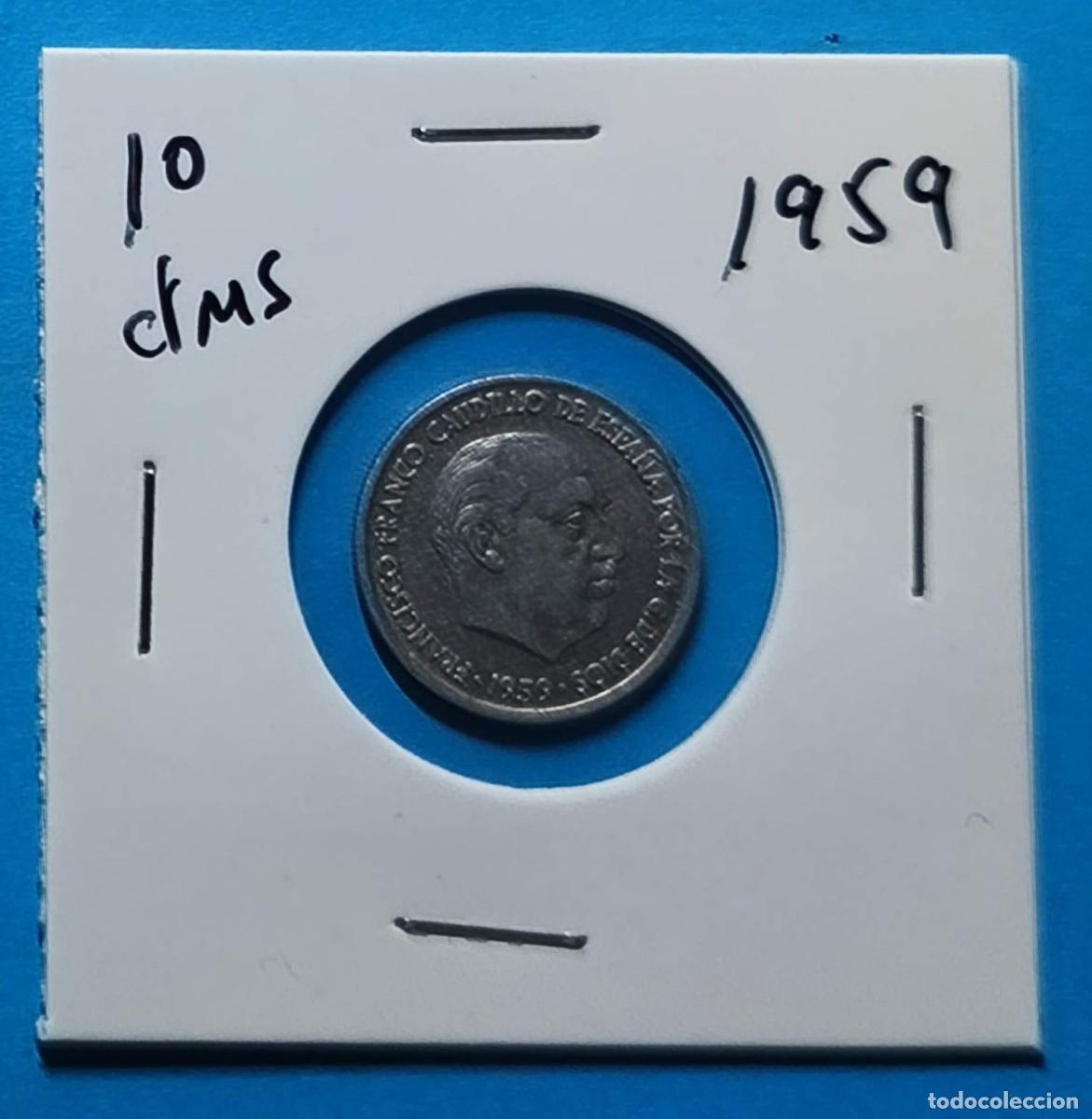 Monedas Franco: MONEDA 10 CENTIMOS ESPA&Ntilde;A 1959 - 4 - Foto 1