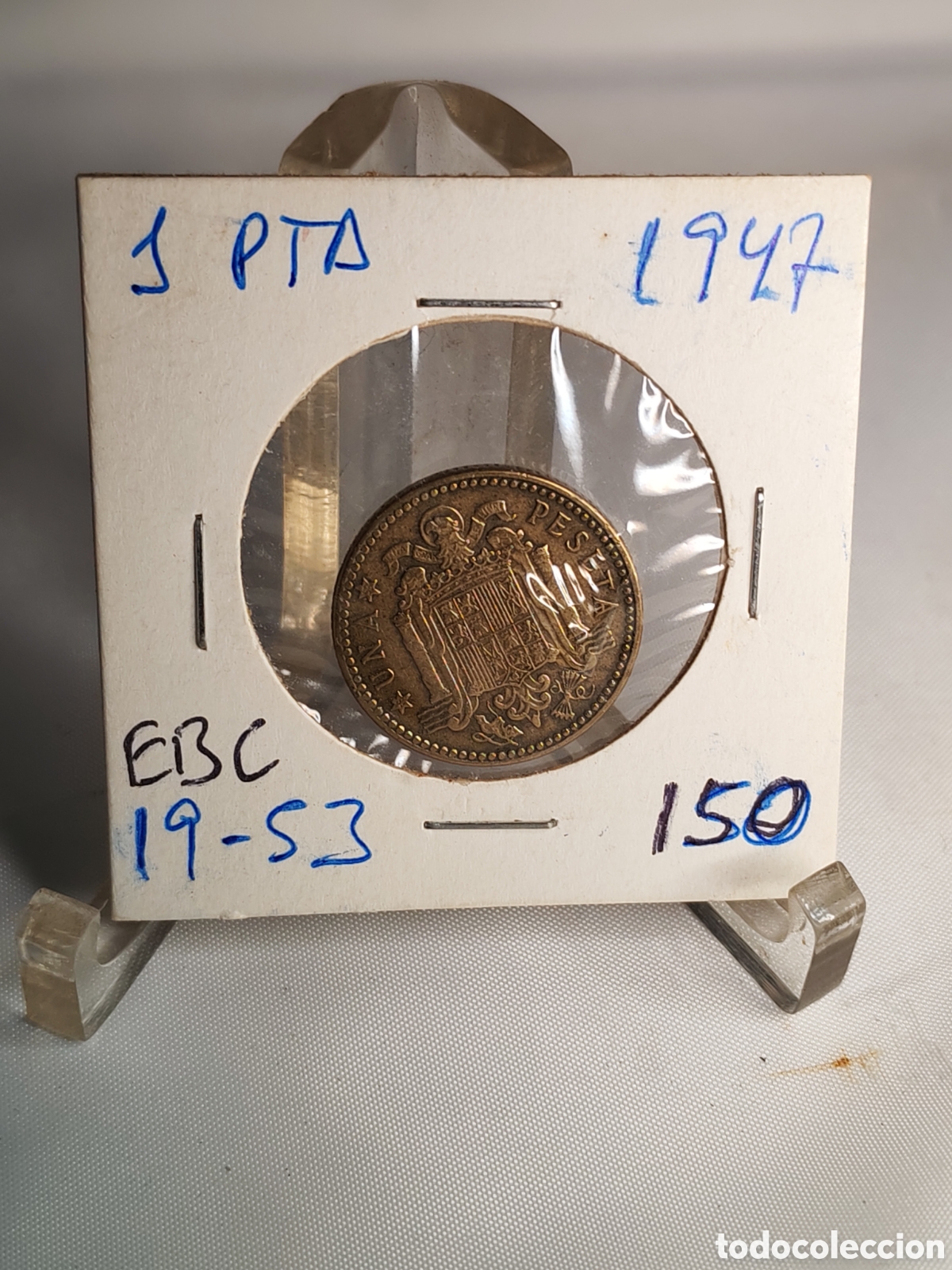 Monedas Franco: Espa&ntilde;a. 1 Una peseta. 1947 *53 . EBC +