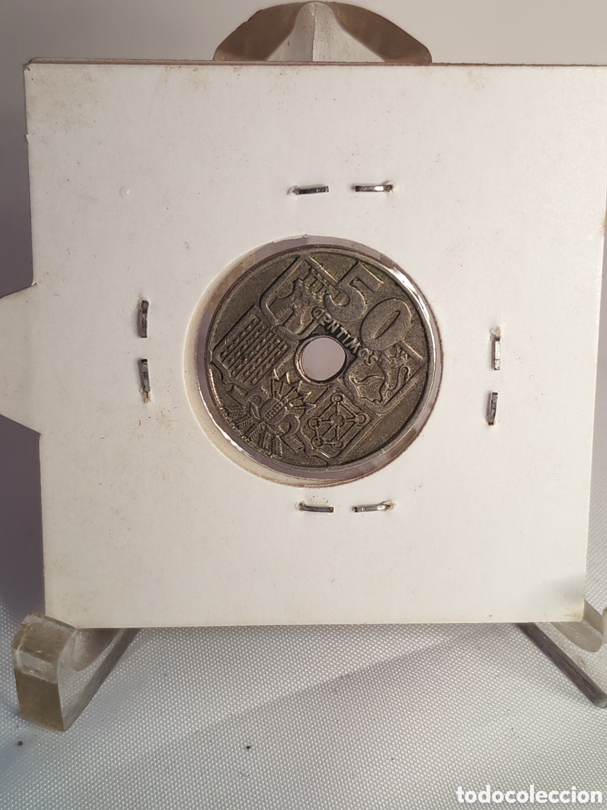 Monedas Franco: Espa&ntilde;a. 50 centimos. 1949. *53. EBC+ - Foto 2