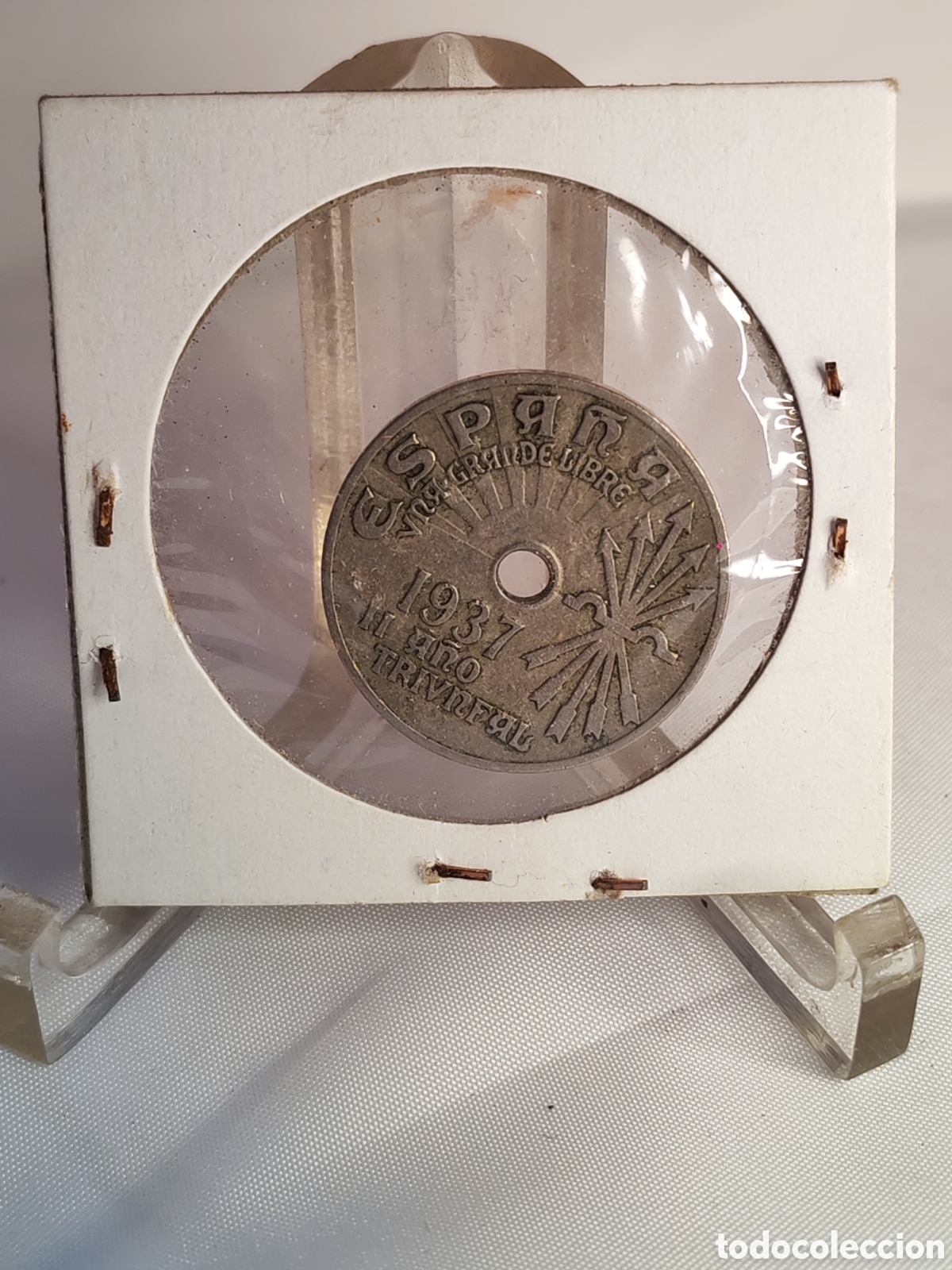 Monedas Franco: Espa&ntilde;a. 25 centimos. 1937. Viena. - Foto 2