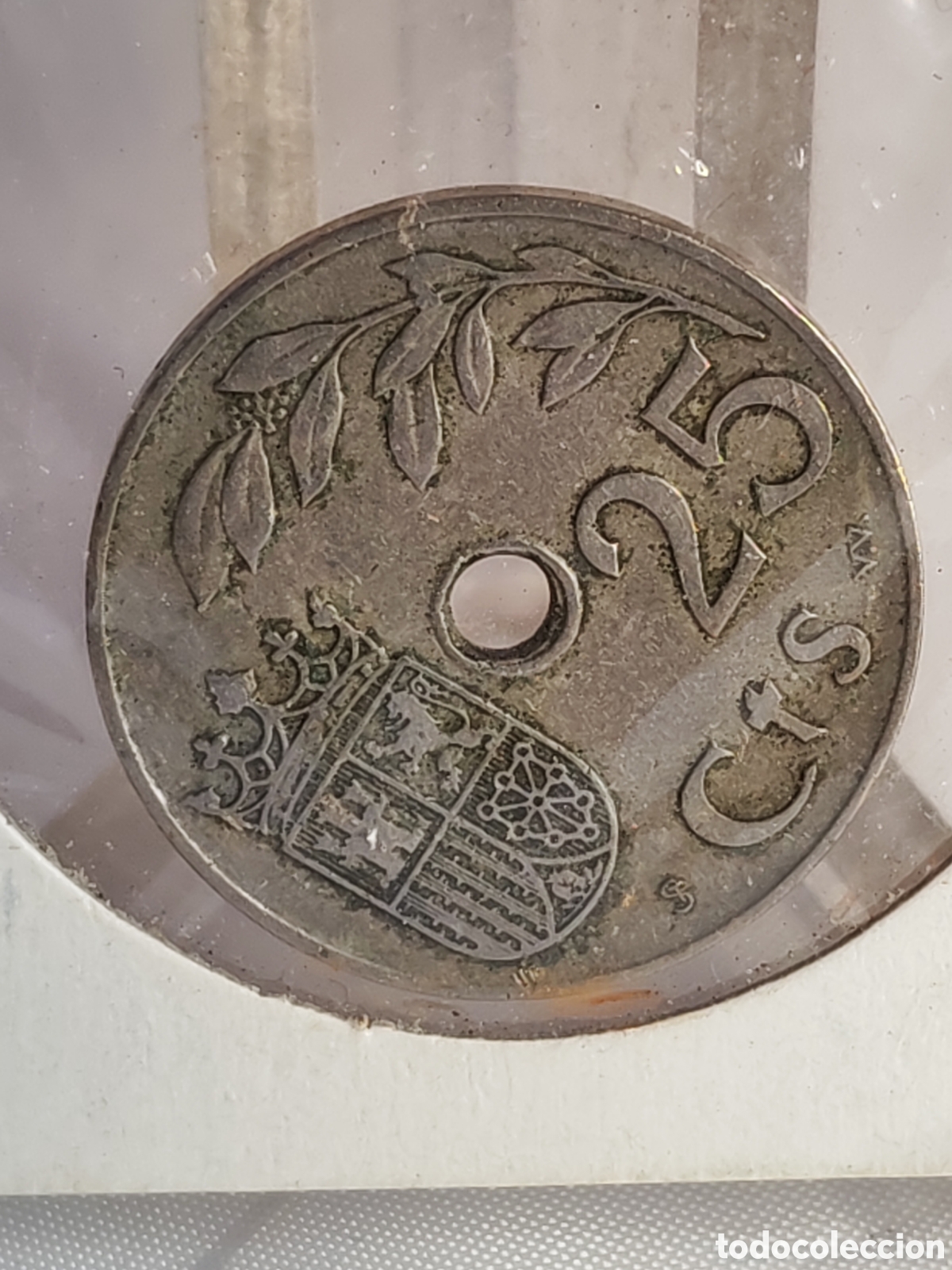 Monedas Franco: Espa&ntilde;a. 25 centimos. 1937. Viena. - Foto 3