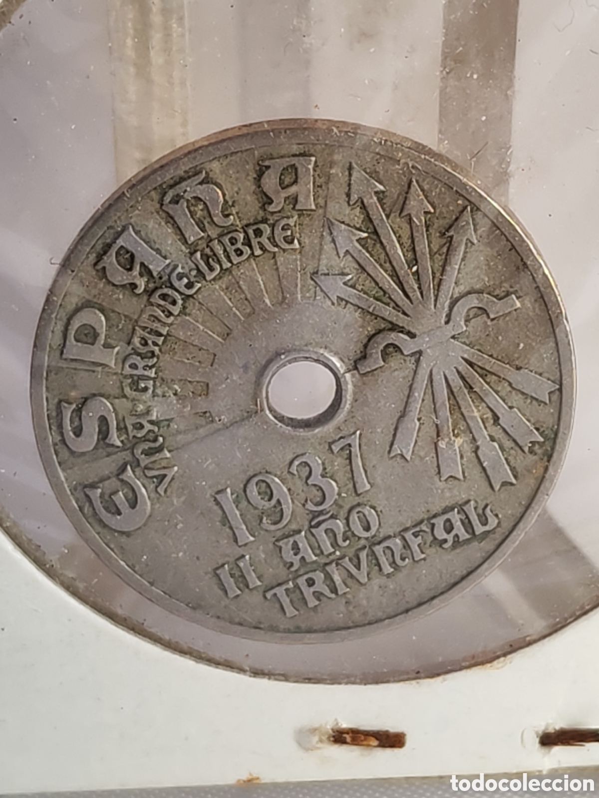 Monedas Franco: Espa&ntilde;a. 25 centimos. 1937. Viena. - Foto 4
