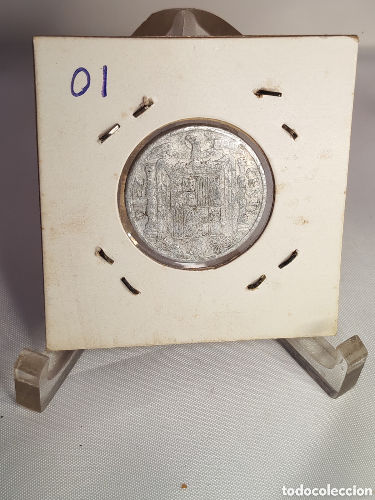 Monedas Franco: Espa&ntilde;a. 10 centimos. 1953. Aluminio - Foto 2