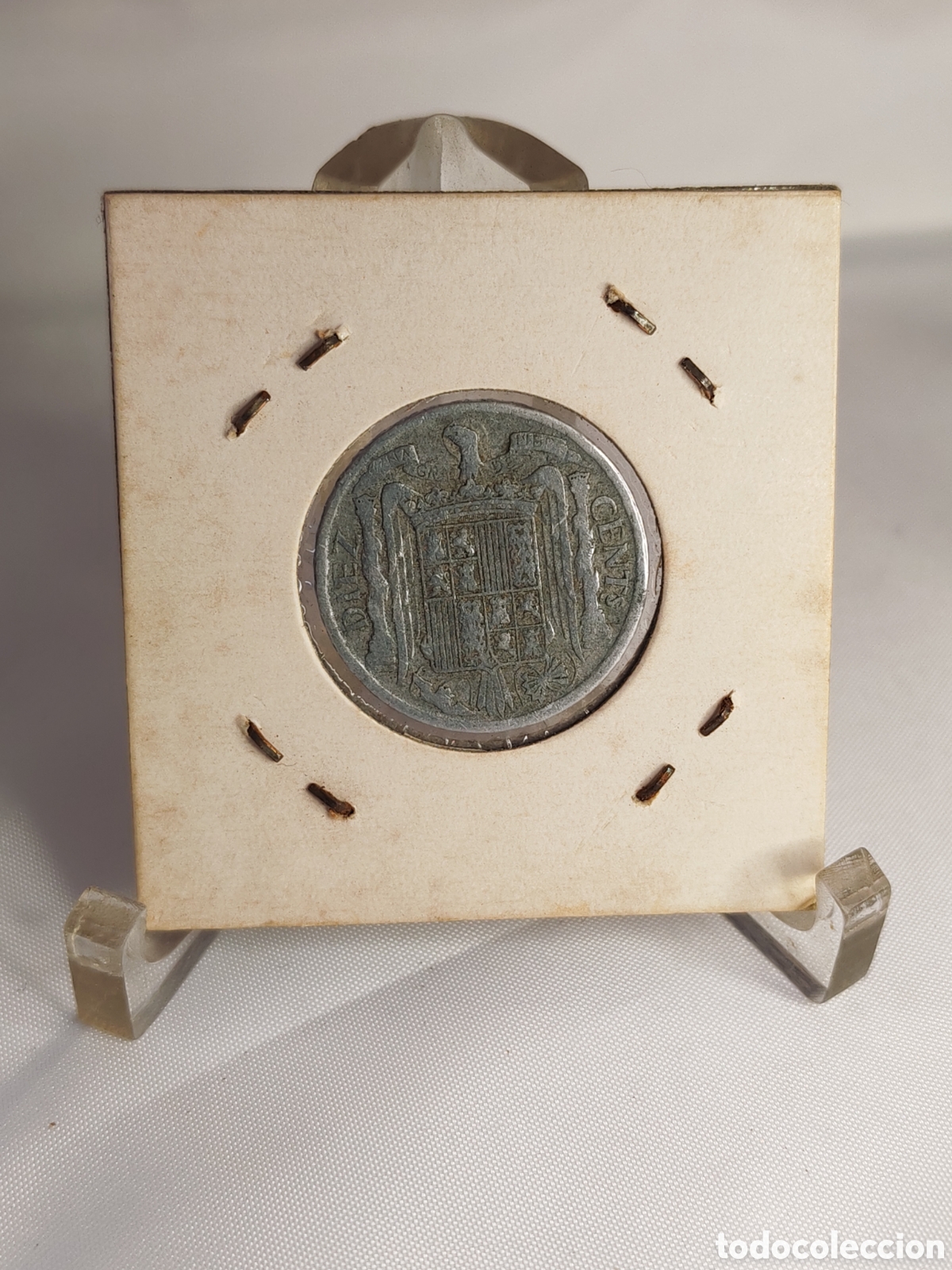 Monedas Franco: Espa&ntilde;a. 10 centimos. 1941. Aluminio - Foto 2