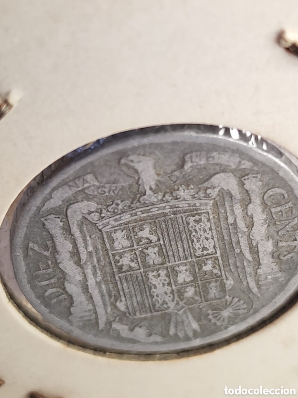 Monedas Franco: Espa&ntilde;a. 10 centimos. 1941. Aluminio - Foto 5