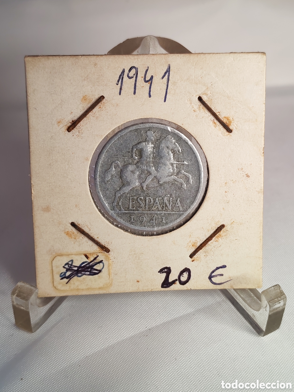 Monedas Franco: Espa&ntilde;a. 10 centimos. 1941. Aluminio - Foto 1