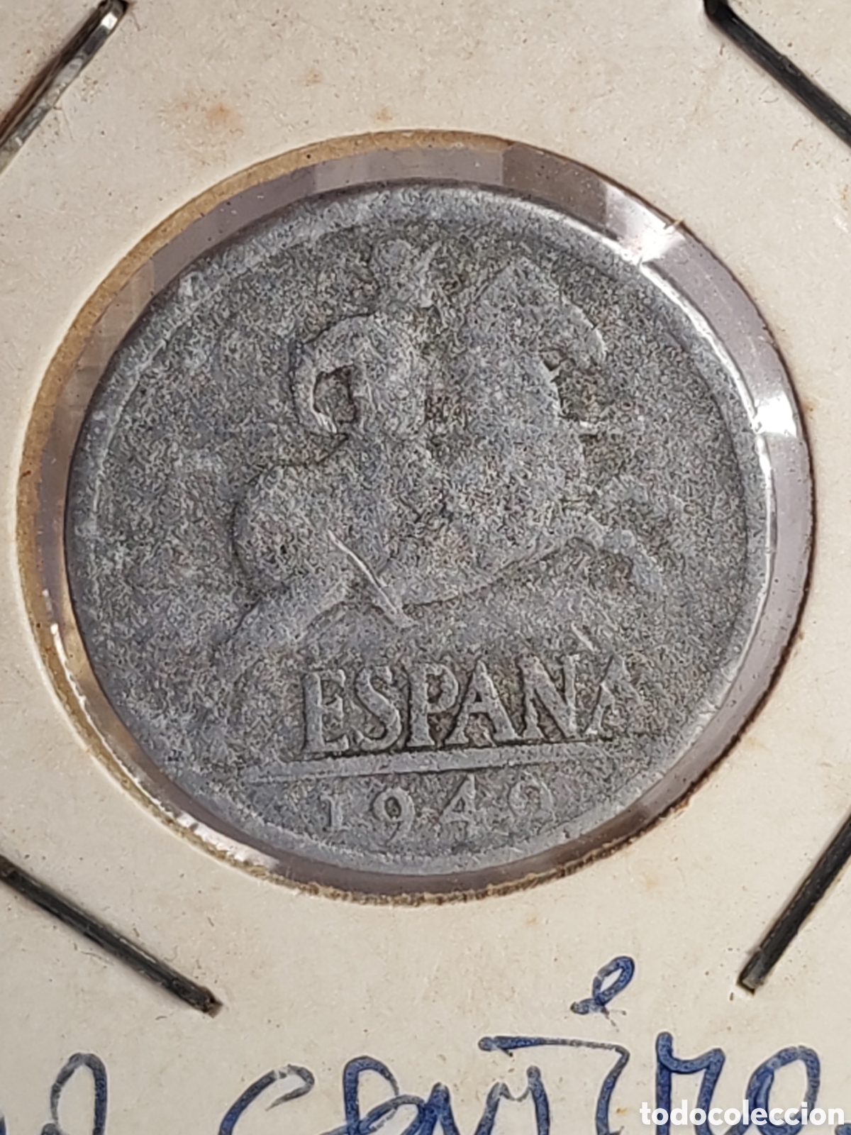 Monedas Franco: Espa&ntilde;a. 10 centimos. 1940. Aluminio - Foto 3