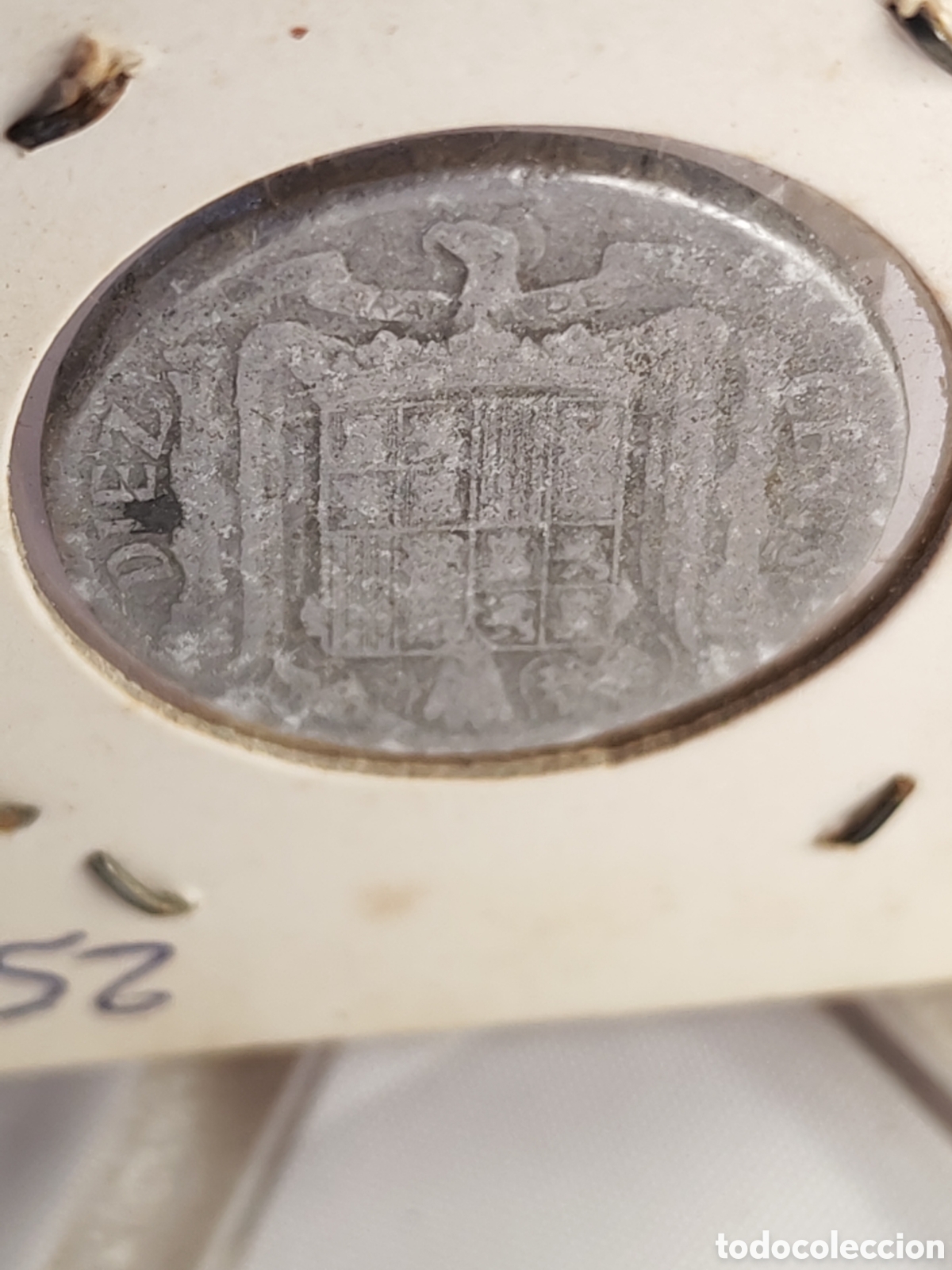 Monedas Franco: Espa&ntilde;a. 10 centimos. 1940. Aluminio - Foto 5