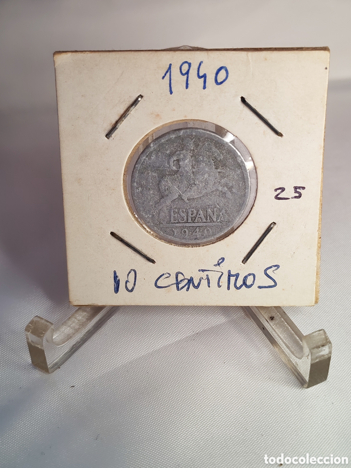 Monedas Franco: Espa&ntilde;a. 10 centimos. 1940. Aluminio - Foto 1