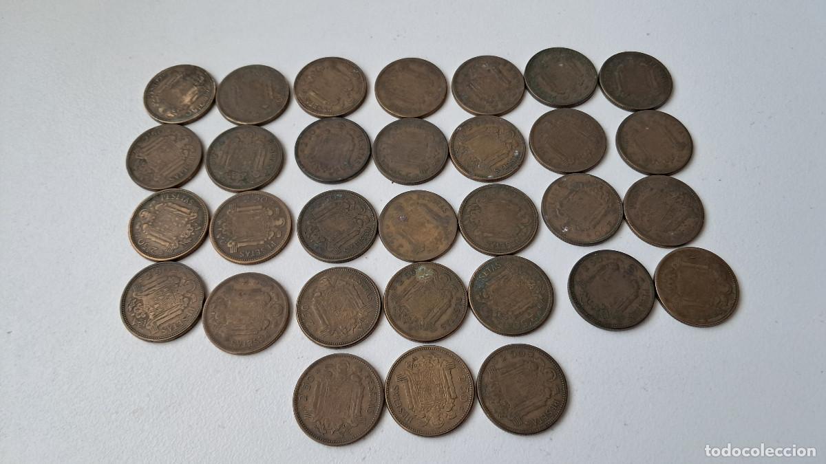 Moedas Franco: Lote 31 monedas Espa&ntilde;a, Franco, 2,5 pesetas, 1953