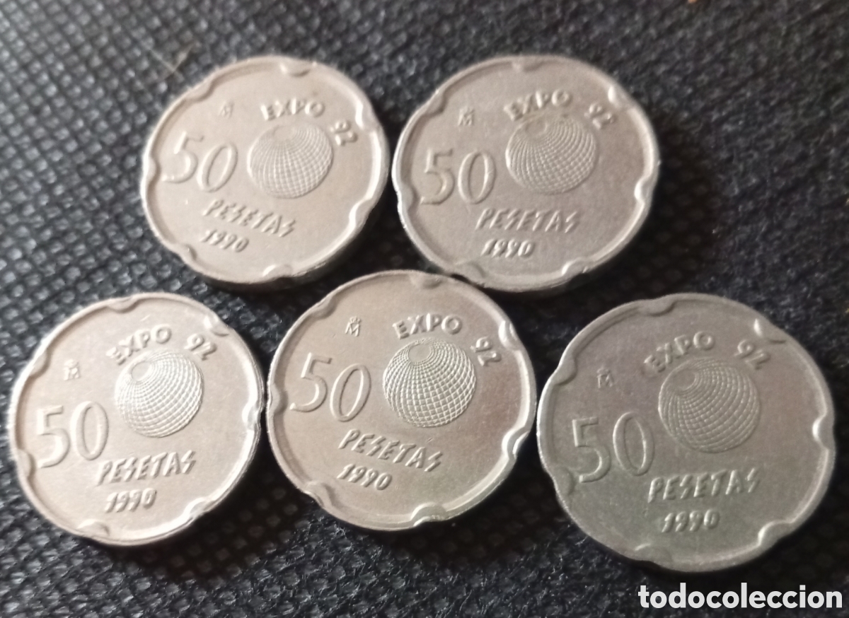 Monedas Franco: Monedas de Expo 92 de 50ptas - Foto 2