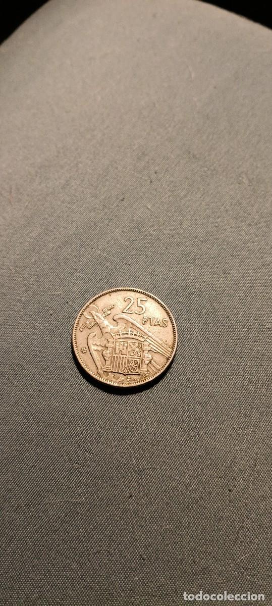 Monedas Franco: Moneda de 25 pesetas 1957 - Foto 2