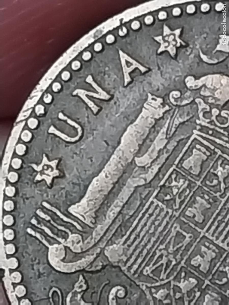Monedas Franco: 1947 PESETA PTA ESTRELLAS 19 53 ESTADO ESPA&Ntilde;OL MONEDA CIRCULADA ORIGINAL