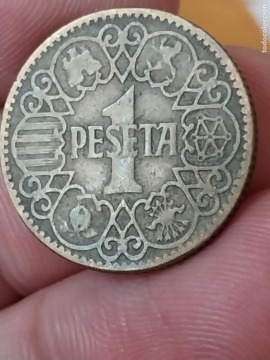 Monedas Franco: 1944 PESETA PTA ESTADO ESPA&Ntilde;OL MONEDA CIRCULADA ORIGINAL