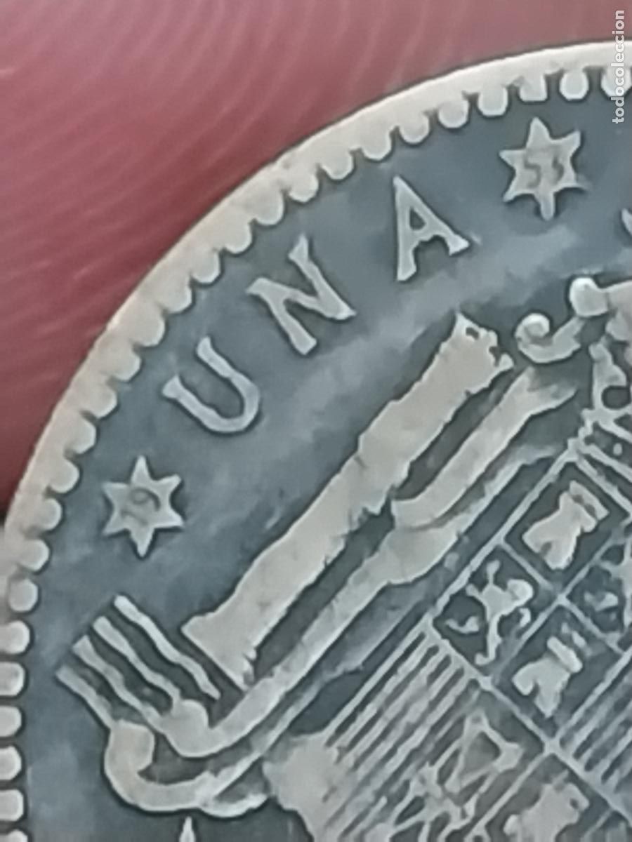 Monedas Franco: 1947 PESETA PTA ESTRELLAS 19 53 ESTADO ESPA&Ntilde;OL MONEDA CIRCULADA ORIGINAL