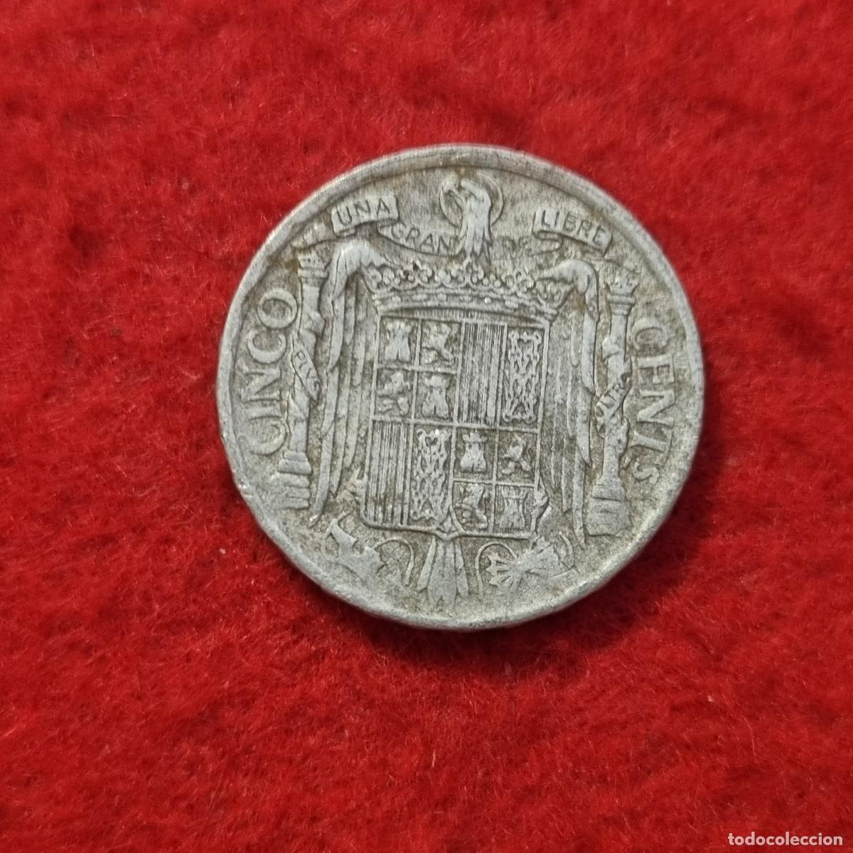 Monedas Franco: MONEDA 5 CENTIMOS 1940 MBC ORIGINAL C1 A - Foto 2