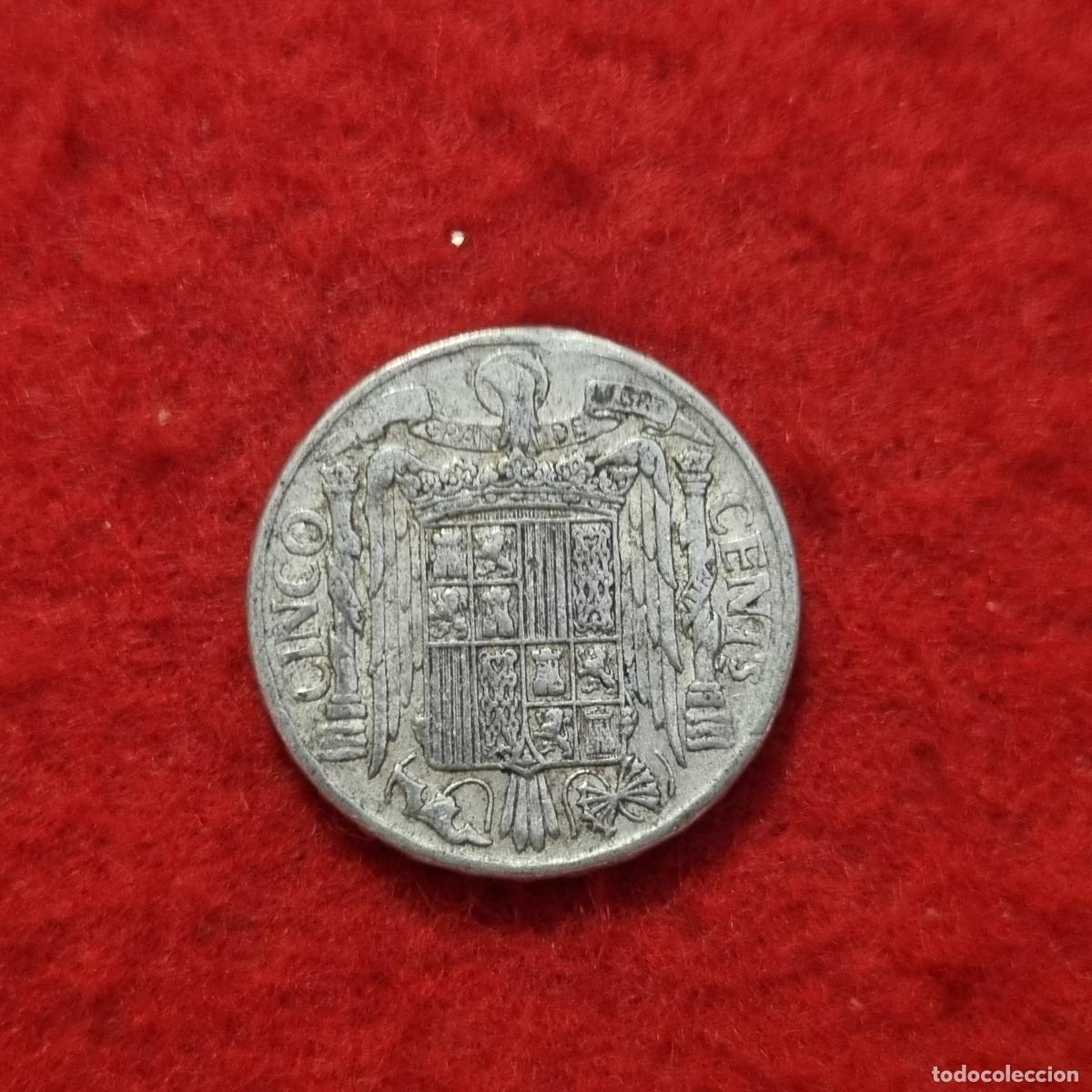 Monedas Franco: MONEDA 5 CENTIMOS 1941 MBC ORIGINAL C1 A - Foto 2
