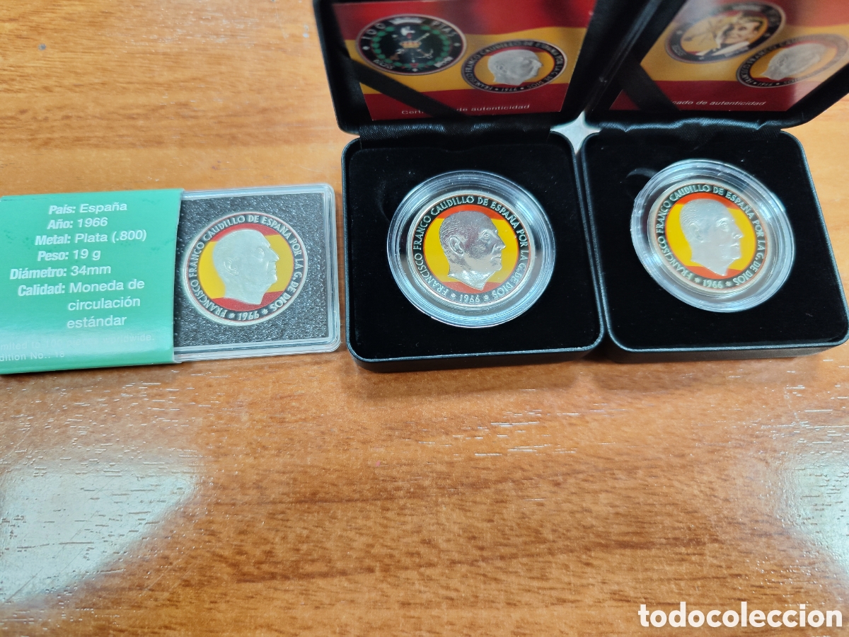 Monedas Franco: 3Monedas de plata de Francisco Franco - Foto 2