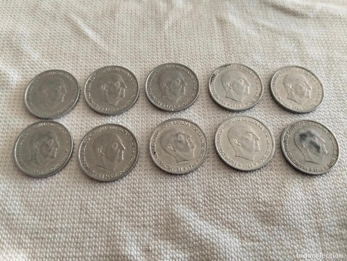 Monedas Franco: LOTE 10 MONEDAS DE 50 CENTIMOS 1966 - Foto 1