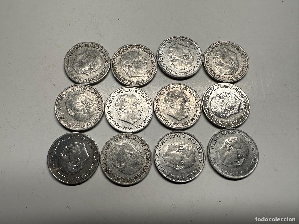 Monedas Franco: LOTE DE 12 MONEDAS DE 10 CENTIMOS DE FRANCO - Foto 2