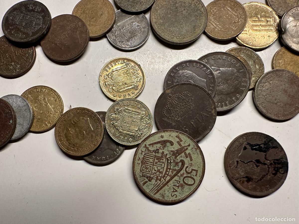 Monedas Franco: LOTE DE MONEDAS ANTIGUAS ESPA&Ntilde;OLAS - Foto 4