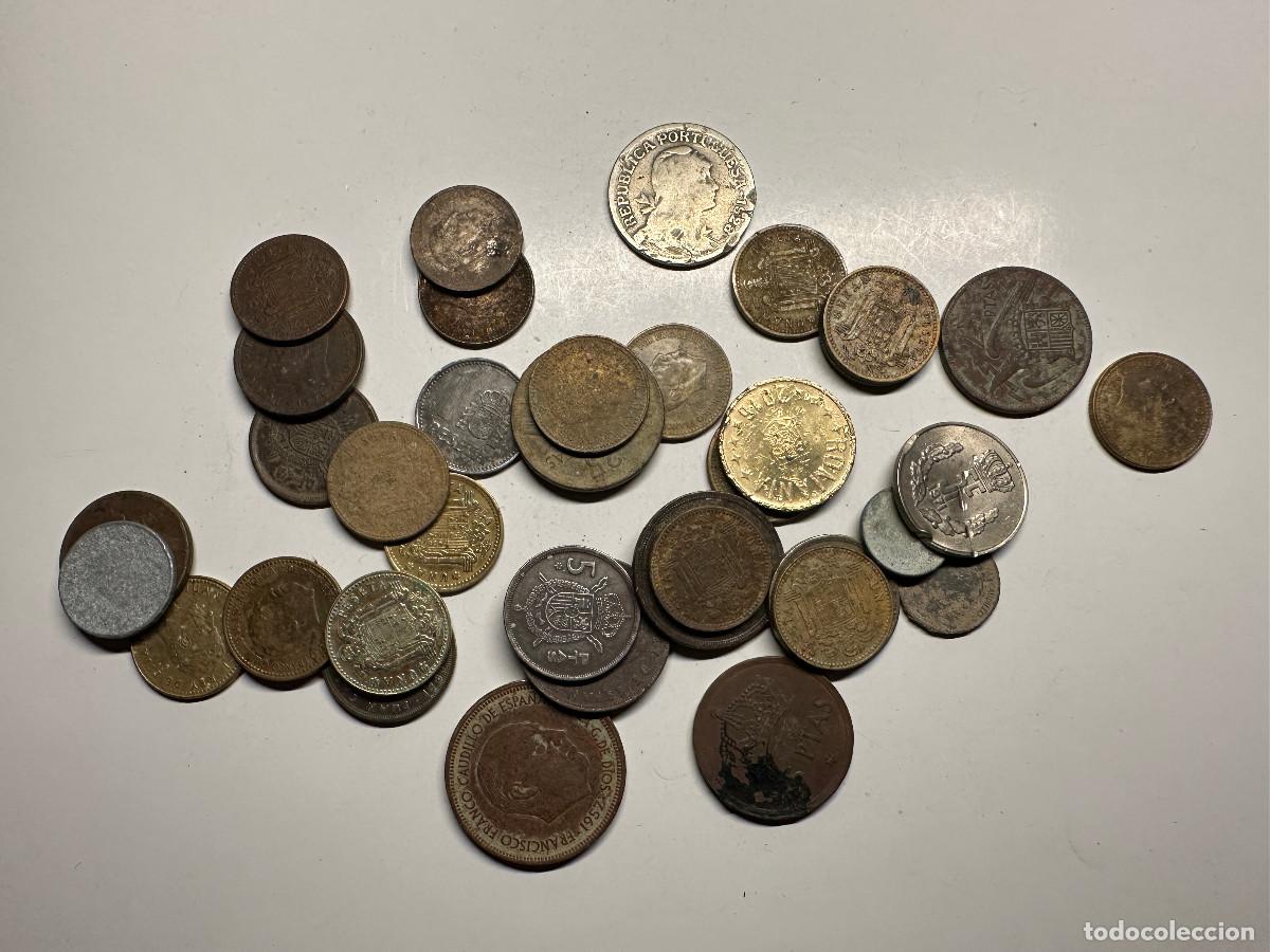 Monedas Franco: LOTE DE MONEDAS ANTIGUAS ESPA&Ntilde;OLAS - Foto 6