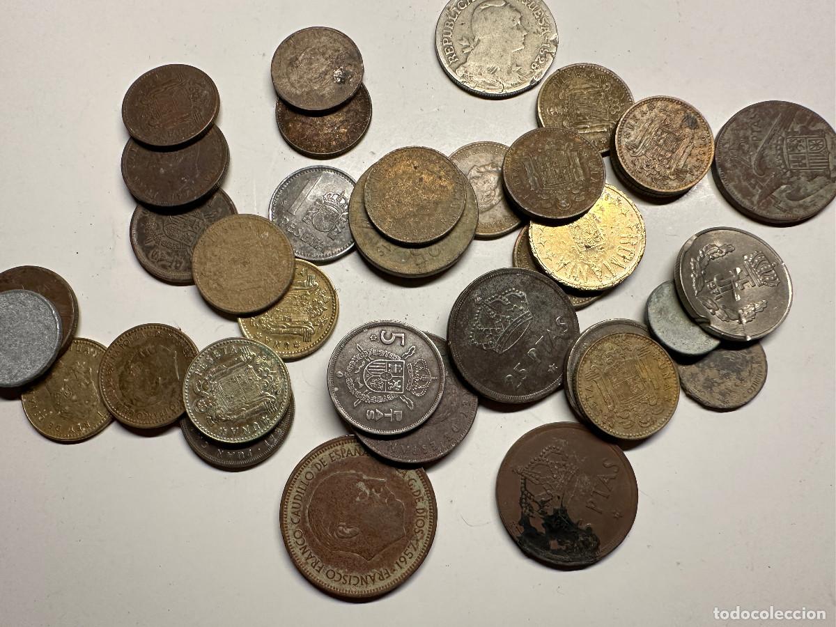 Monedas Franco: LOTE DE MONEDAS ANTIGUAS ESPA&Ntilde;OLAS - Foto 7