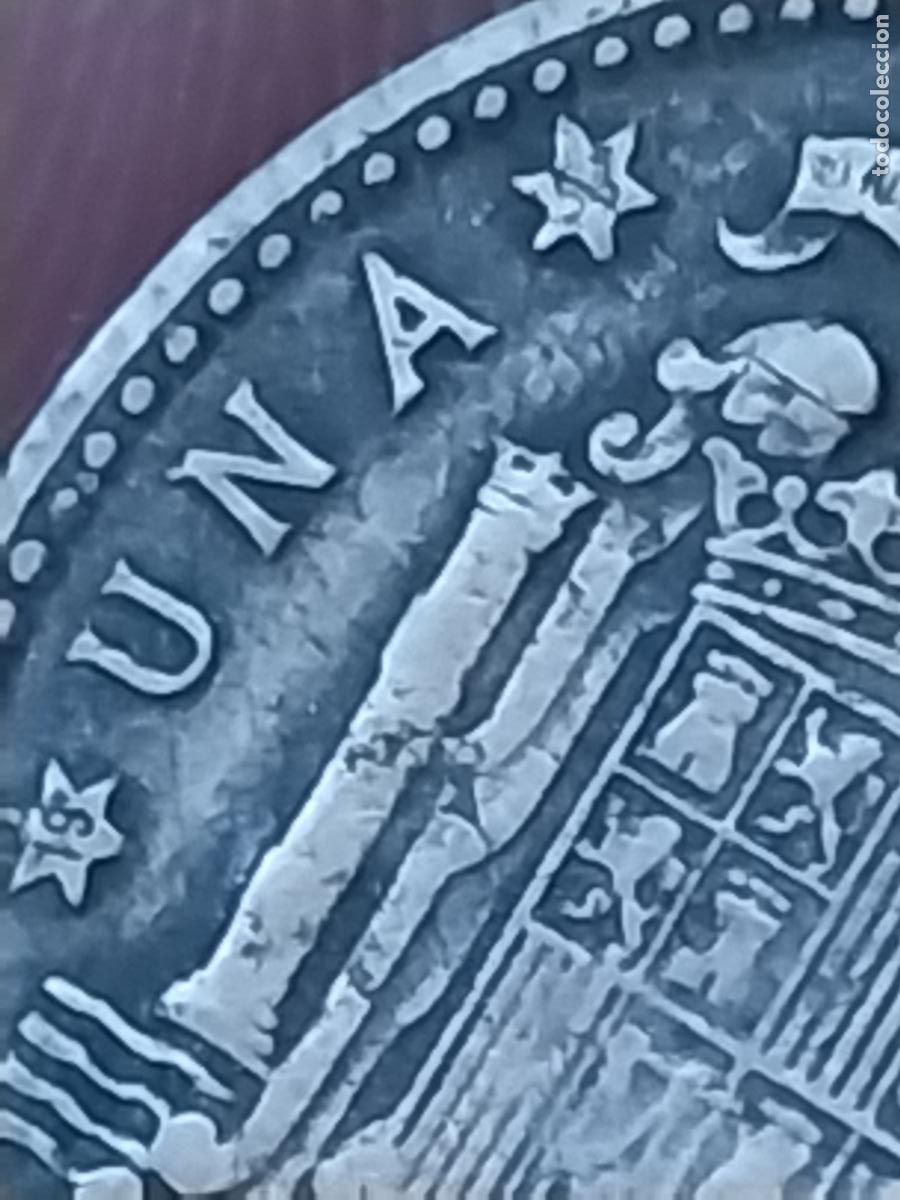 Monedas Franco: 1947 PESETA PTA ESTRELLAS 19 53 ESTADO ESPA&Ntilde;OL CIRCULADA ORIGINAL +++-__