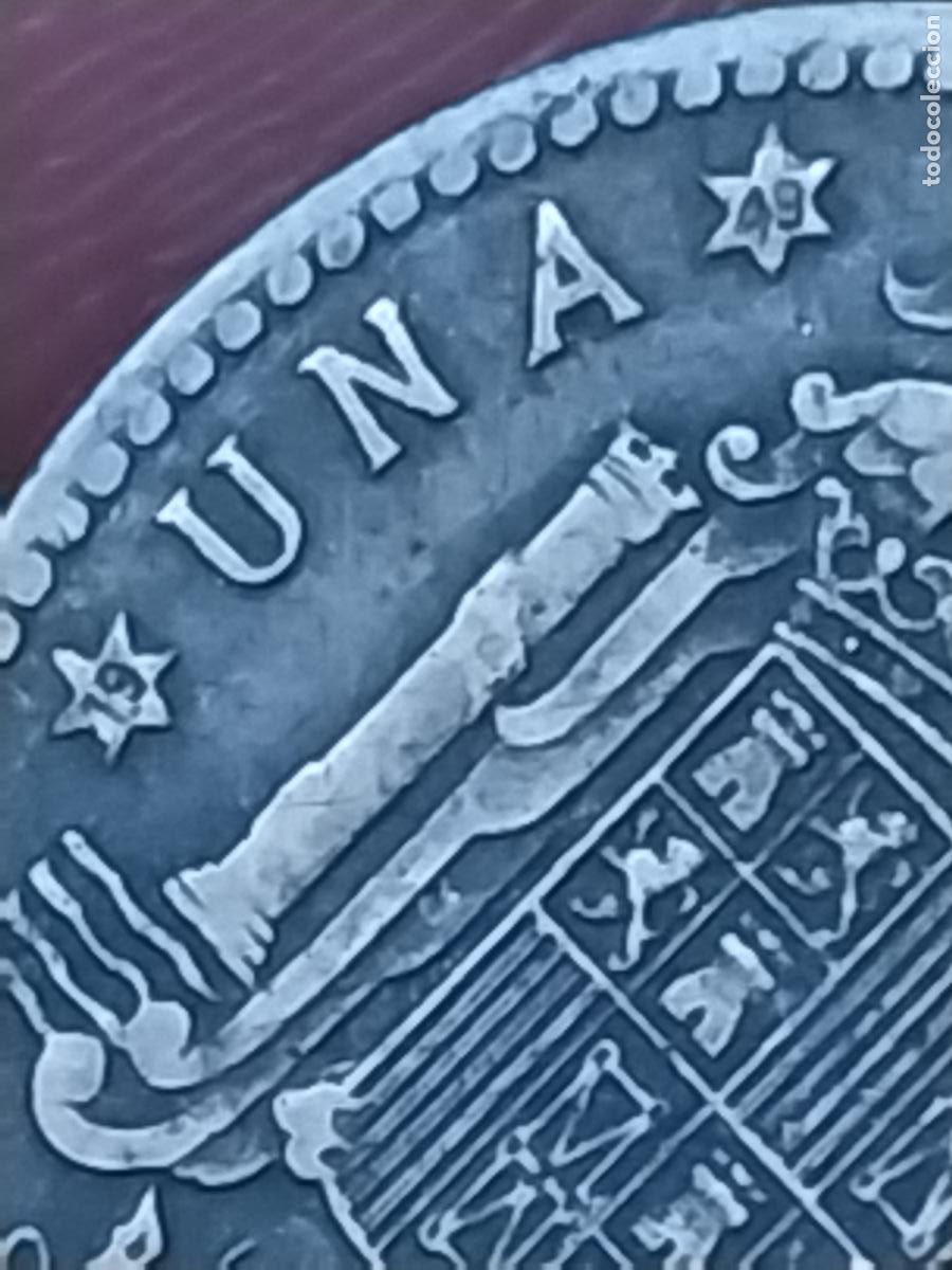 Monedas Franco: 1947 PESETA PTA ESTRELLAS 19 49 ESTADO ESPA&Ntilde;OL CIRCULADA ORIGINAL +++-__*