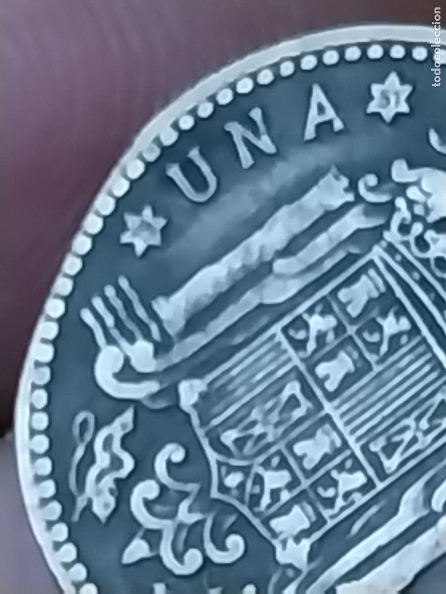 Monedas Franco: 1947 PESETA PTA ESTRELLAS 19 51 ESTADO ESPA&Ntilde;OL CIRCULADA ORIGINAL +++-__*