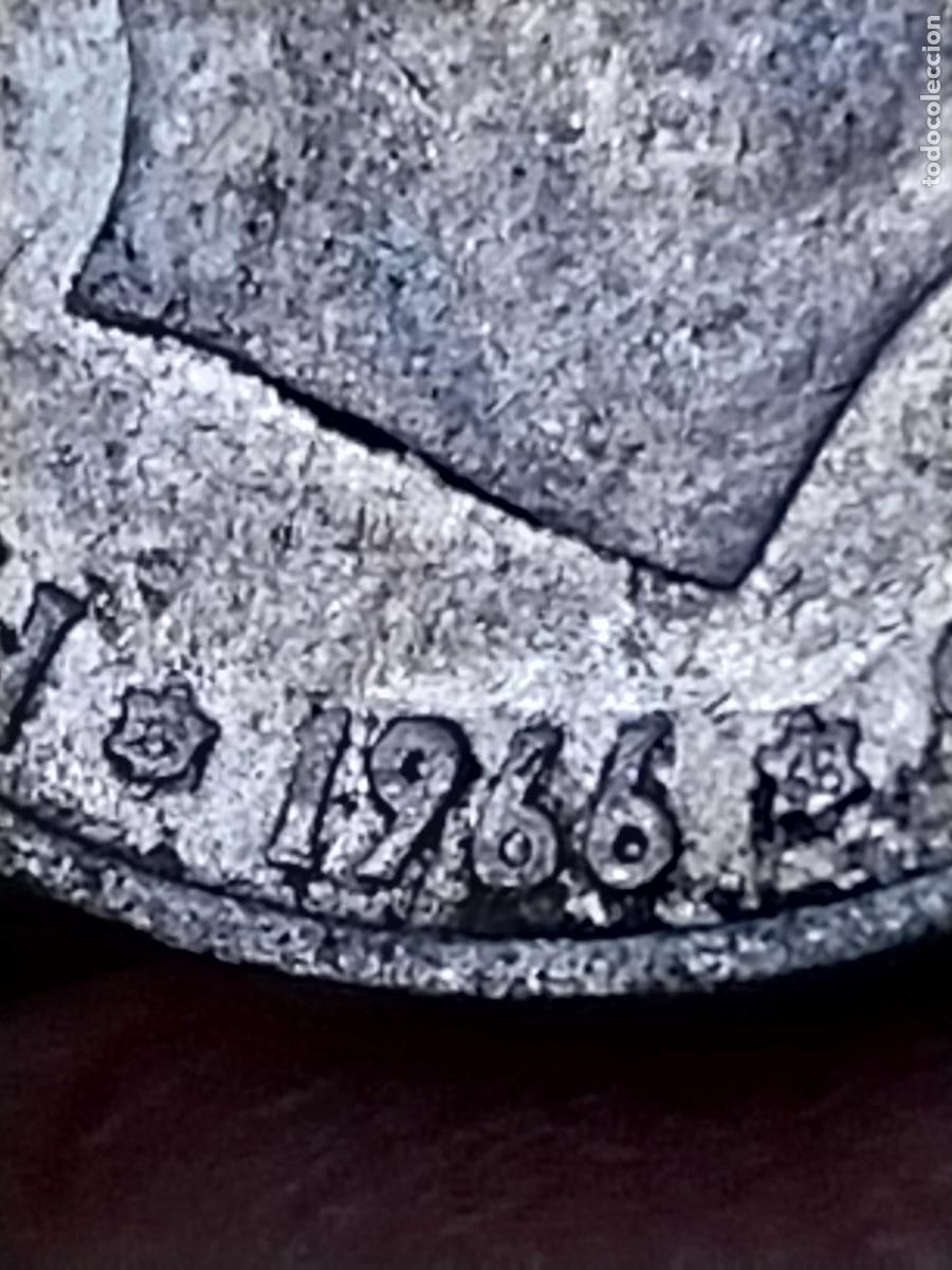 Monedas Franco: 1966 50 CTS C&Eacute;NTIMOS ESTRELLAS 19 68 ESTADO ESPA&Ntilde;OL CIRCULADA ORIGINAL +++-__*