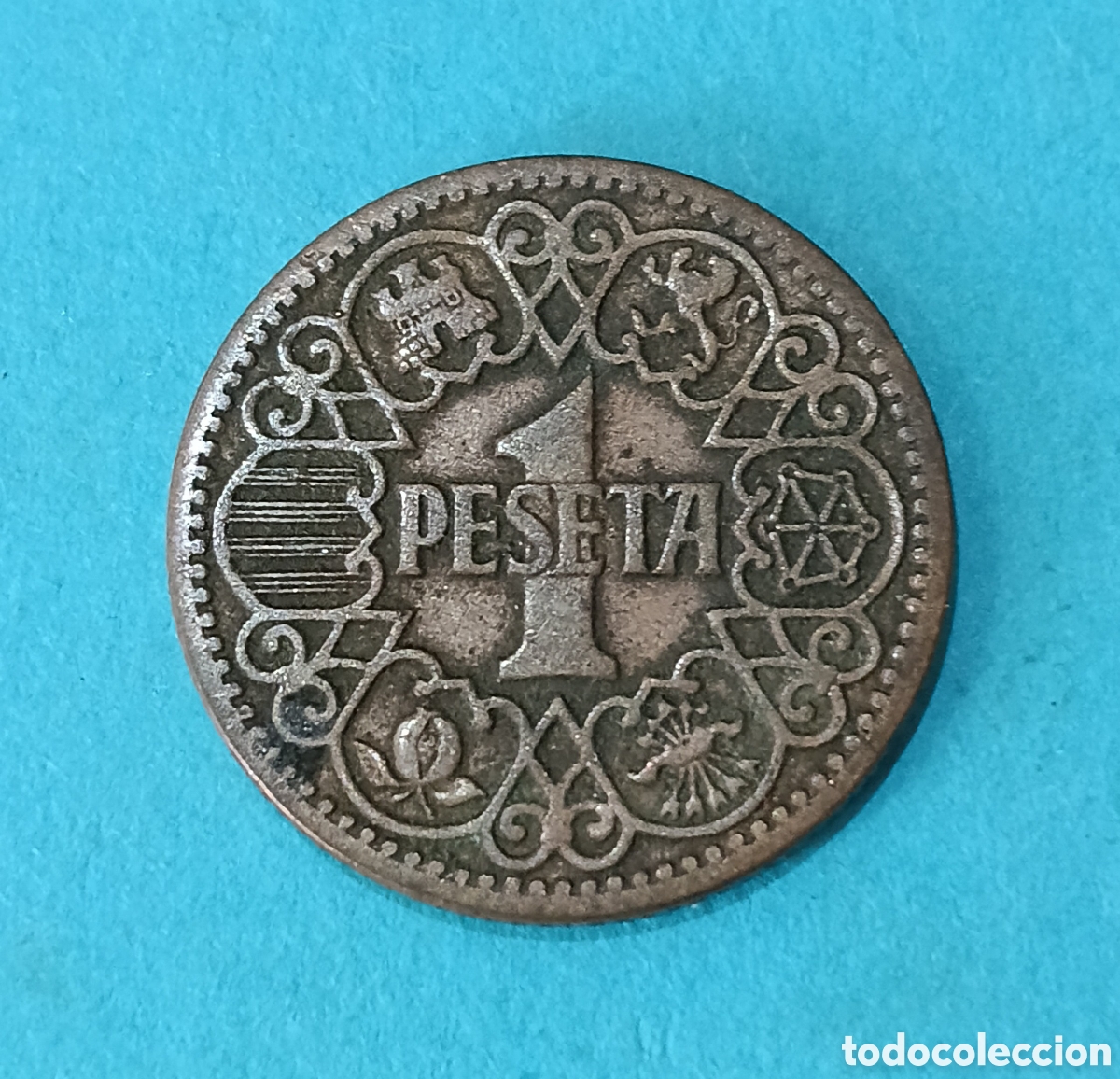 Monedas Franco: 1 Peseta 1944 . M&aacute;s monedas en mi perfil.