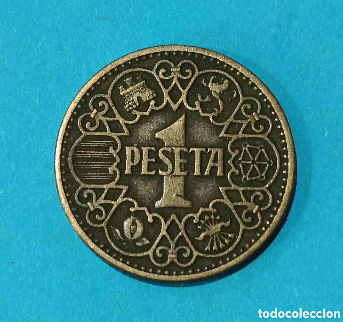 Monedas Franco: 1 Peseta 1944 . M&aacute;s monedas en mi perfil.