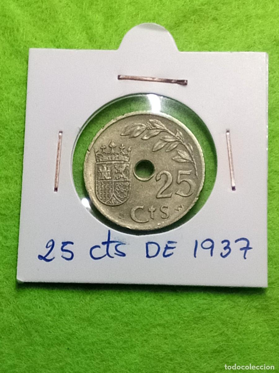 Monedas Franco: Monedas de 25 centimos peseta republica espa&ntilde;ola