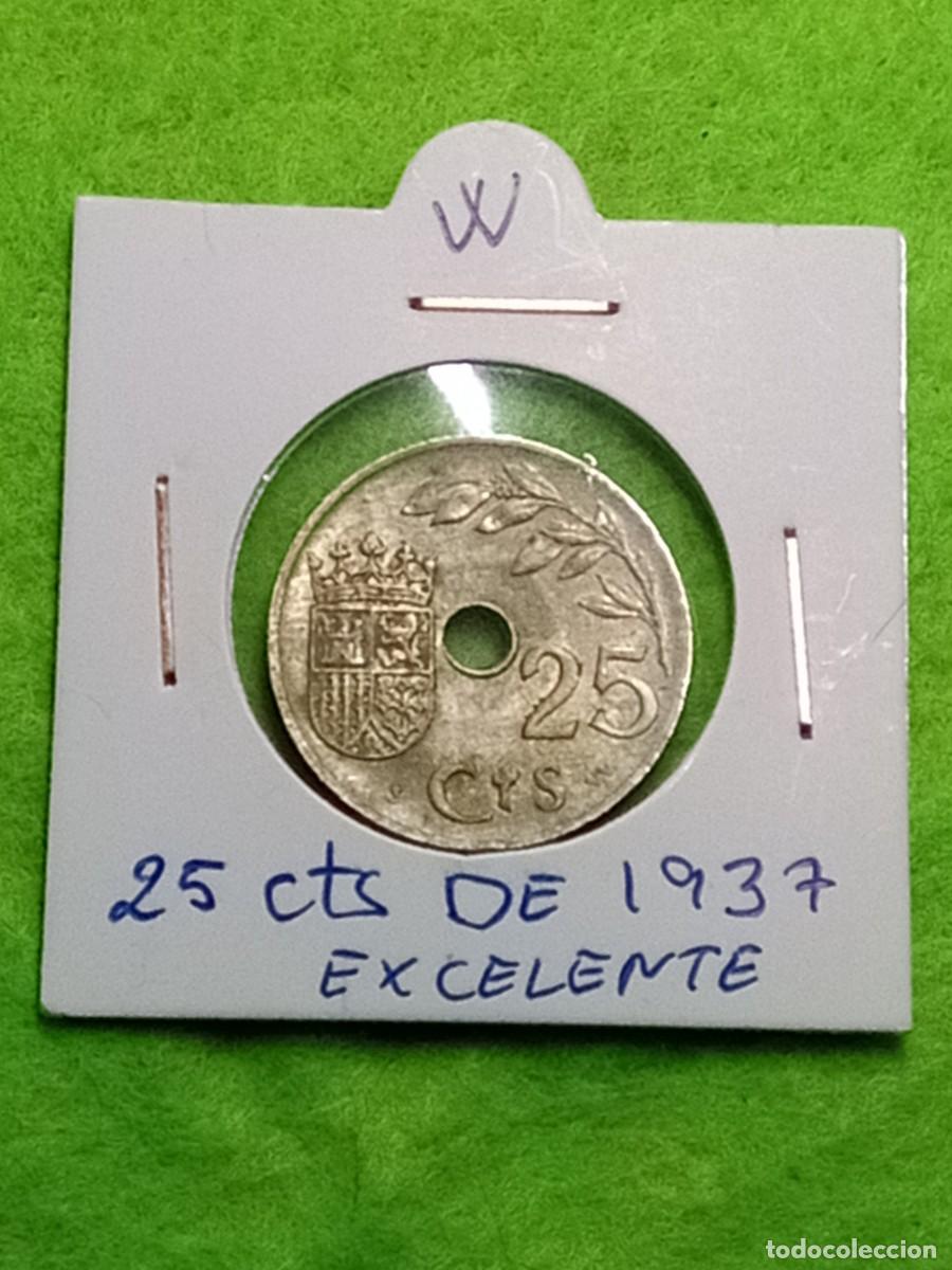 Monedas Franco: Monedas de 25 centimos peseta republica espa&ntilde;ola