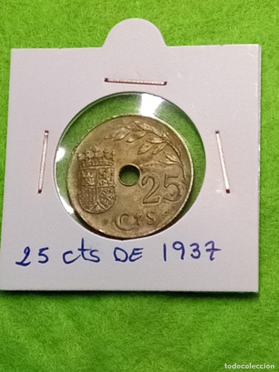Monedas Franco: Monedas de 25 centimos peseta republica espa&ntilde;ola