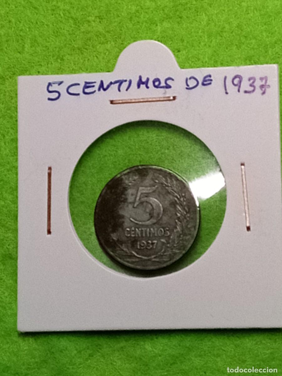 Monedas Franco: Monedas de 5 centimos peseta republica espa&ntilde;ola