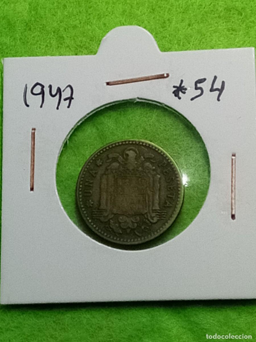 Monedas Franco: Monedas de 1 peseta espa&ntilde;ola