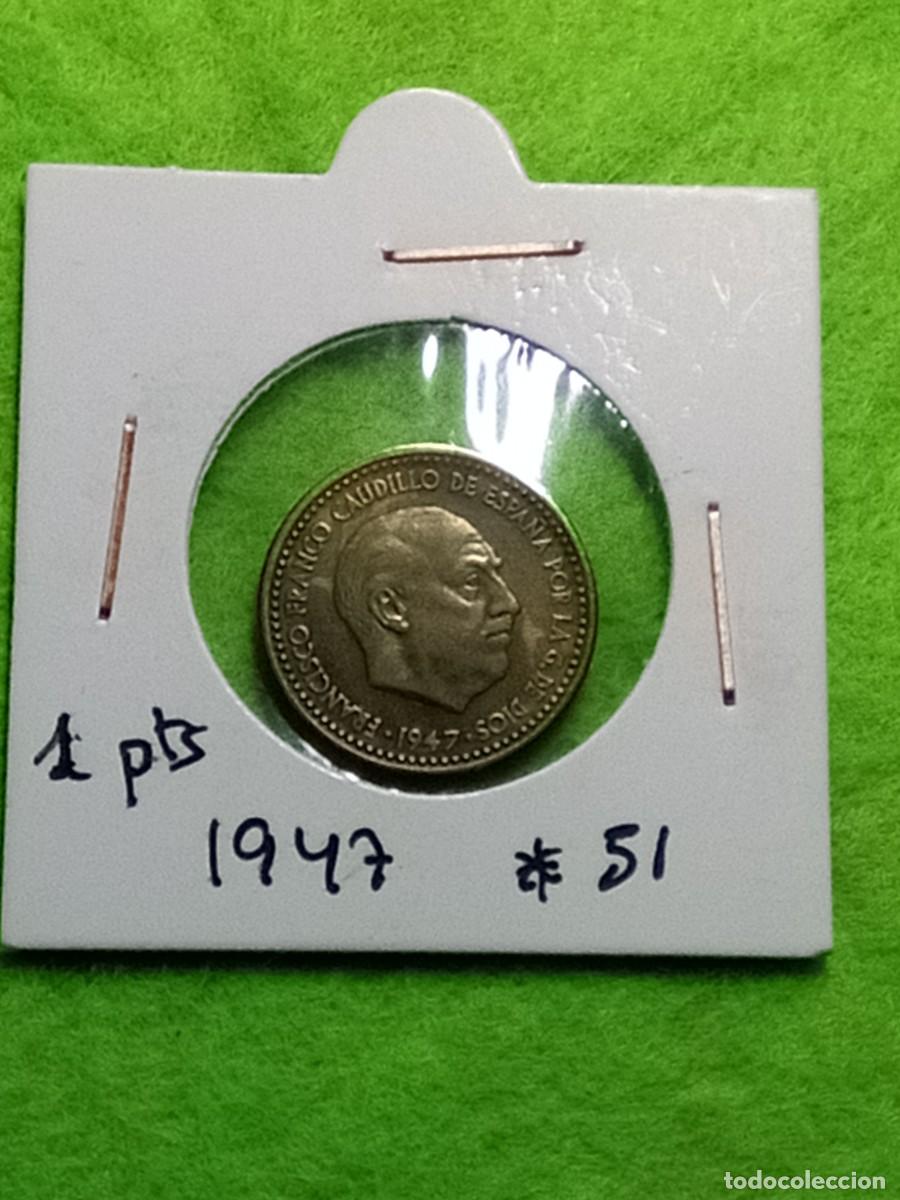 Monedas Franco: Monedas de 1 peseta espa&ntilde;ola